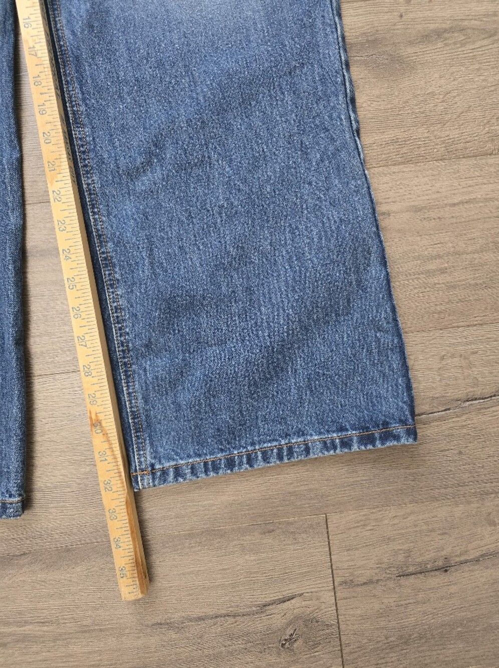Revice Denim Wide-leg Baggy Jeans Frayed Skater New With Tags Size 24 - Picture 7 of 12